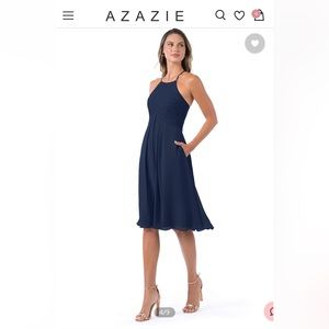 Azazie Adriana Dark Navy Dress